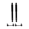 4-Piece Kit Rear Suspension Kit, Includes (2) Sway Bar Link and (2) Shock Absorber and Strut Assembly