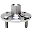 2-Wheel Set Front, Driver and Passenger Side Wheel Hub, 4 Lugs, Without Bearing, includes (2) Wheel Bearing and (2) Wheel Hub