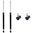4-Piece Kit Rear, Driver and Passenger Side Suspension Kit, Includes (2) Shock Absorber and (2) Sway Bar Link