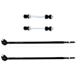4-Piece Kit Rear, Driver and Passenger Side Suspension Kit, Includes (2) Sway Bar Link and (2) Tie Rod End