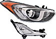 2-Piece Kit, Passenger Side Halogen Headlight, With bulb(s), OE Replacement, Includes (1) Fog Light and (1) Headlight