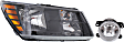 2017 Dodge Journey - 2-Piece Kit Passenger Side Halogen Headlight, With bulb(s), OE Replacement, Includes (1) Fog Light and (1) Headlight