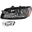 2-Piece Kit Driver Side Halogen Headlight, With bulb(s), OE Replacement, Includes (1) Fog Light and (1) Headlight