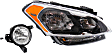 2-Piece Kit Passenger Side Halogen Headlight, With bulb(s), OE Replacement, Includes (1) Fog Light and (1) Headlight