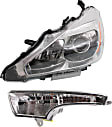 2-Piece Kit Driver Side Halogen Headlight, With bulb(s), OE Replacement, Includes (1) Headlight and (1) Turn Signal Light