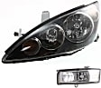 2-Piece Kit Driver Side Halogen Headlight, With bulb(s), USA Built Vehicle, OE Replacement, Includes (1) Fog Light and (1) Headlight