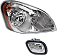 2-Piece Kit Passenger Side Halogen Headlight, With bulb(s), OE Replacement, Includes (1) Fog Light and (1) Headlight