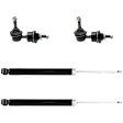 4-Piece Kit Rear Suspension Kit, Includes (2) Sway Bar Link and (2) Shock Absorber and Strut Assembly
