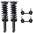 4-Piece Kit Rear Suspension Kit, Includes (2) Loaded Strut and (2) Sway Bar Link