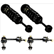 4-Piece Kit Front Suspension Kit, Includes (2) Sway Bar Link and (2) Shock Absorber and Strut Assembly