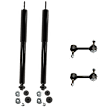 4-Piece Kit Rear Suspension Kit, Includes (2) Shock Absorber and Strut Assembly and (2) Sway Bar Link