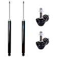 4-Piece Kit Rear, Driver and Passenger Side Suspension Kit, Includes (2) Shock Absorber and Strut Assembly and (2) Sway Bar Link