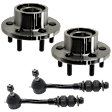 4-Piece Kit Front Suspension Kit, Includes (2) Sway Bar Link and (2) Wheel Hub