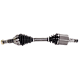 4-Piece Kit Front, Driver and Passenger Side Axle Assembly, New Kit FWD, includes (2) Axle Assembly and (2) Wheel Hub