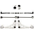 7-Piece Kit Front, Driver and Passenger Side, Lower Control Arm, Includes (2) Control Arm, (1) Control Arm Bushing, (2) Tie Rod Assembly and (2) Sway Bar Link