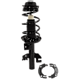 4-Piece Kit Front, Driver and Passenger Side Fully Loaded Strut, includes (2) Loaded Strut and (2) Sway Bar Link