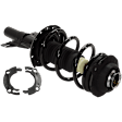 4-Piece Kit Front, Driver and Passenger Side Fully Loaded Strut, includes (2) Loaded Strut and (2) Sway Bar Link