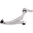4-Piece Kit Front, Driver and Passenger Side, Lower Control Arm, includes (2) Control Arm and (2) Sway Bar Link