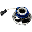 4-Piece Kit Front, Driver and Passenger Side Axle Assembly, New Kit, includes (2) Axle Assembly and (2) Wheel Hub