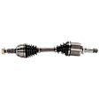 3-Piece Kit Front, Driver and Passenger Side Axle Assembly, New, Includes (2) Axle Assembly and (1) Wheel Hub