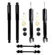 6-Piece Kit Front and Rear, Driver and Passenger Side Shock, Includes (2) Sway Bar Link and (4) Shock Absorber and Strut Assembly