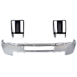 3-Piece Kit, Front Bumper, Chrome, Includes (1) Bumper and (2) Bumper Bracket