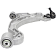 4-Piece Kit Front, Driver and Passenger Side, Lower Control Arm, includes (2) Control Arm and (2) Wheel Hub