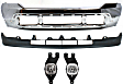 2001 Ford F-250 Super Duty XL - 4-Piece Kit Front Bumper, Chrome, Includes (1) Bumper, (2) Fog Light, and (1) Valance