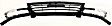 3-Piece Kit, Grille Chrome Shell with Painted Black Insert, Includes (1) Grille and (2) Headlight Bracket