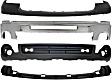 4-Piece Kit, Front, Upper Primed Bumper Cover, Includes (1) Bumper, (1) Bumper Bracket, (1) Bumper Cover, and (1) Valance