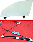 2-Piece Kit Front, Driver Side Door Glass, Green Tint, FD21632 GTYN, Includes (1) Door Glass and (1) Window Regulator