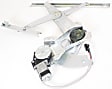 2-Piece Kit Front, Driver Side Door Glass, Clear, DD10074 GTYN, Includes (1) Window Regulator and (1) Door Glass