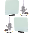 1988 Ford Bronco - 4-Piece Kit Front, Driver and Passenger Side Door Glass, Green Tint, DD08491 GTYN, DD08492 GTYN  Includes (2) Door Glass and (2) Window Regulator