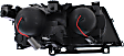 2002-2005 BMW 330xi - 4-Piece Kit Driver and Passenger Side Halogen Headlight, With bulb(s), OE Replacement, Includes (2) Corner Light and (2) Headlight