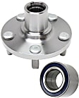 2002 Toyota Celica - 2-Piece Kit Front, Driver or Passenger Side Wheel Hub, FWD, 5 Lugs, With Bearing, Includes (1) Wheel Bearing and (1) Wheel Hub