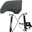 2-Piece Kit Rear, Passenger Side Door Glass, Gray Tint Privacy, DD09734 YPNN, Includes (1) Window Regulator and (1) Door Glass