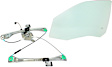 2-Piece Kit Front, Driver Side Door Glass, Green Tint, DD10487 GTNN, Includes (1) Door Glass and (1) Window Regulator