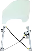 2-Piece Kit Front, Driver Side Door Glass, Green Tint, DD09480 GTNN, Includes (1) Door Glass and (1) Window Regulator
