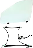 2-Piece Kit Mini Passenger Van Front, Driver Side Door Glass, Green Tint, DD09826 GTYN Includes (1) Door Glass and (1) Window Regulator