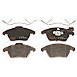 KIT-062924-104 2-Wheel Set Front Brake Disc and Pad Kit, Cross-drilled and Slotted 5 Lugs 311.91 mm Ceramic, Includes (1) Brake Pad Set and (2) Brake Disc