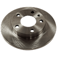 2004 Audi A4 - 2-Wheel Set Rear Brake Disc and Pad Kit, Plain Surface, 5 Lugs, 245.11 mm, Semi-metallic, To Chassis/Vin 8M-4-024 000, 1.8L 4Cyl, Includes (2) Disc and (1) Pad Set