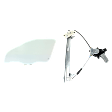 2003-2004 Honda Accord - 2-Piece Kit Sedan Front, Driver Side Door Glass, Clear, FD21807 GTYN, Includes (1) Door Glass and (1) Window Regulator