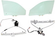 2004 Honda Civic - 4-Piece Kit Front, Driver and Passenger Side Door Glass, Sedan, 4-Door, Canada or USA Built Vehicle, Green Tint, FD21060 GTYN, FD21061 GTYN Includes (2) Window Regulator and (2) Door Glass