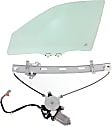 2-Piece Kit Sedan Front, Driver Side Door Glass, Green Tint, FD21061 GTYN, Includes (1) Window Regulator and (1) Door Glass