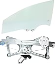 2-Piece Kit Sedan Front, Driver Side Door Glass, Green Tint, FD22694 GTYN, Includes (1) Window Regulator and (1) Door Glass