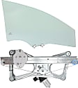 2006-2011 Honda Civic - 2-Piece Kit Sedan Front, Passenger Side Door Glass, Green Tint, FD22693 GTYN, Includes (1) Door Glass and (1) Window Regulator