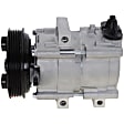2-Piece Kit A/C Compressor Kit, With Clutch, 6-Groove Pulley, Includes (1) A/C Compressor and (1) A/C Service Kit