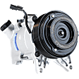 2-Piece Kit A/C Compressor Kit, With Clutch, 7-Groove Pulley, Includes (1) A/C Compressor and (1) A/C Service Kit