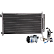 2008-2009 Honda Accord - 3-Piece Kit A/C Compressor Kit, With Clutch, 6-Groove Pulley, Includes (1) A/C Compressor, (1) A/C Condenser and (1) A/C Service Kit