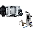 2015 Nissan Rogue Select - 2-Piece Kit A/C Compressor Kit, 2.5L 4Cyl, With Clutch, 6-Groove Pulley,  Includes (1) A/C Compressor and (1) A/C Service Kit (A/C Expansion Valve, A/C Receiver Drier, and A/C O-Ring and Gasket Seal Kit)